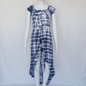 Riviera Maxi Dress - Blue Tie Dye